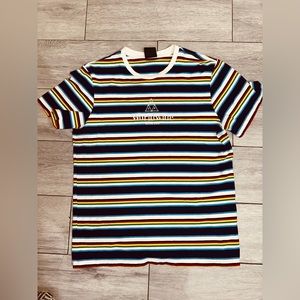 HUF Worldwide ~ LA Skateboarding Men’s Striped Ringer T-Shirt